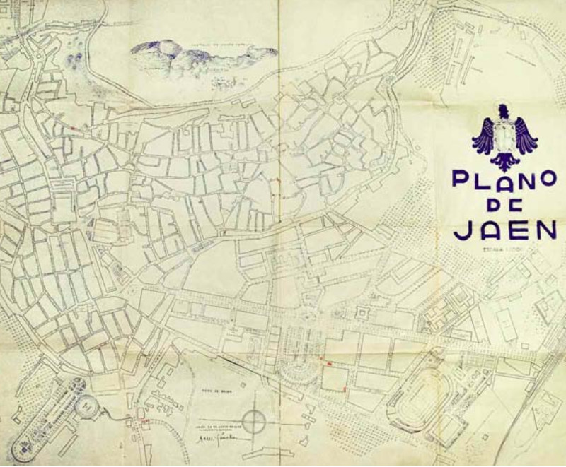 Historia de Jan. Urbanismo - Historia de Jan. Urbanismo. Plano de Jan 1942