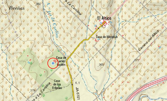 Cortijo de Lucas Guilln - Cortijo de Lucas Guilln. Mapa