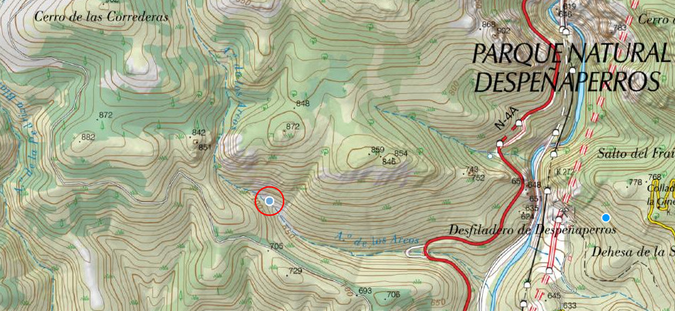 Arroyo de los Arcos - Arroyo de los Arcos. Mapa