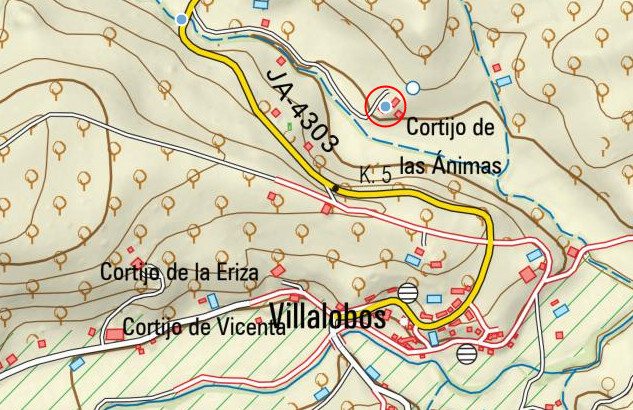 Cortijo de las nimas - Cortijo de las nimas. Mapa