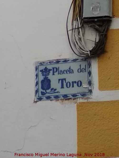 Placeta del Toro - Placeta del Toro. Placa
