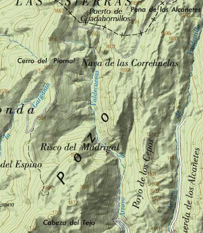 Arroyo de Valdecuevas - Arroyo de Valdecuevas. Mapa