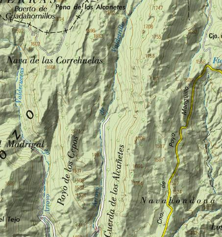 Arroyo de Valdetrillo - Arroyo de Valdetrillo. Mapa
