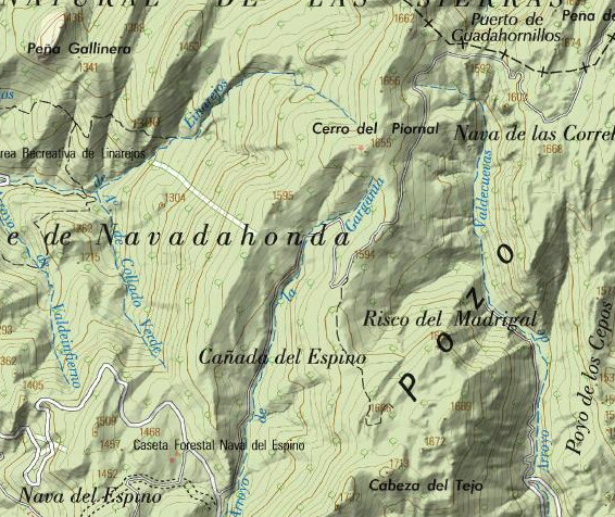 Camino de la Nava del Espino - Camino de la Nava del Espino. Mapa