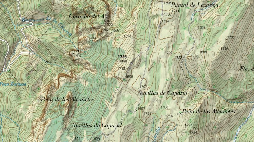 Calerilla - Calerilla. Mapa