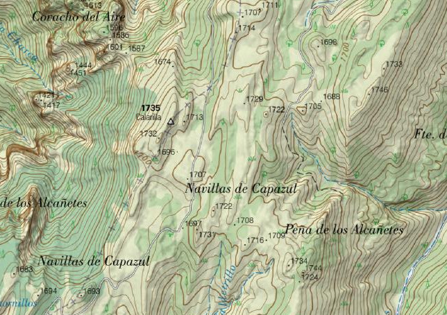 Navillas de Capazul - Navillas de Capazul. Mapa