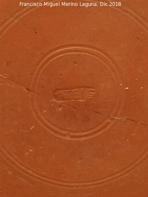 Necrpolis de los Toriles - Necrpolis de los Toriles. Firma de la terra sigillata. Museo Comarcal de Daimiel
