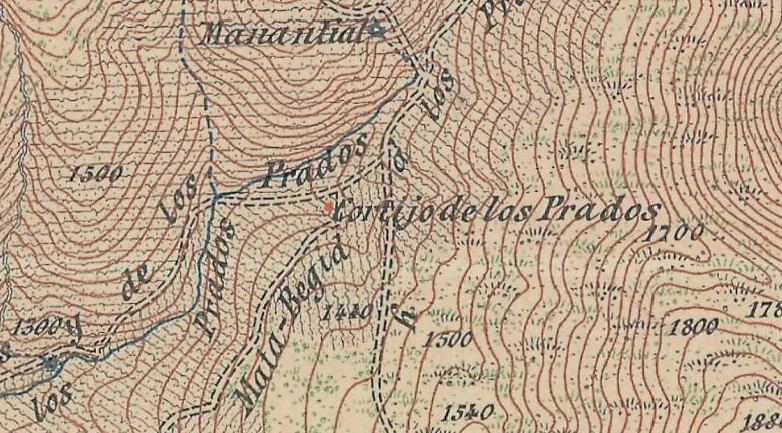 Cortijo de los Prados - Cortijo de los Prados. Mapa antiguo