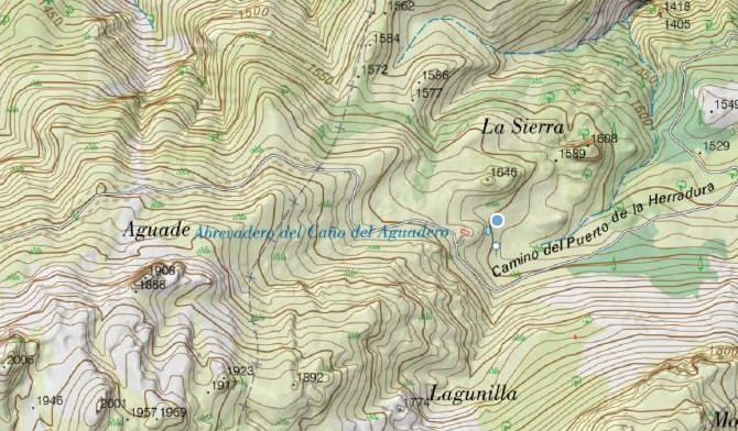 Fuente Nueva del Cao del Aguadero - Fuente Nueva del Cao del Aguadero. Mapa