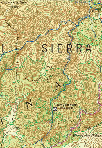 Barranco del Mosquito - Barranco del Mosquito. Mapa