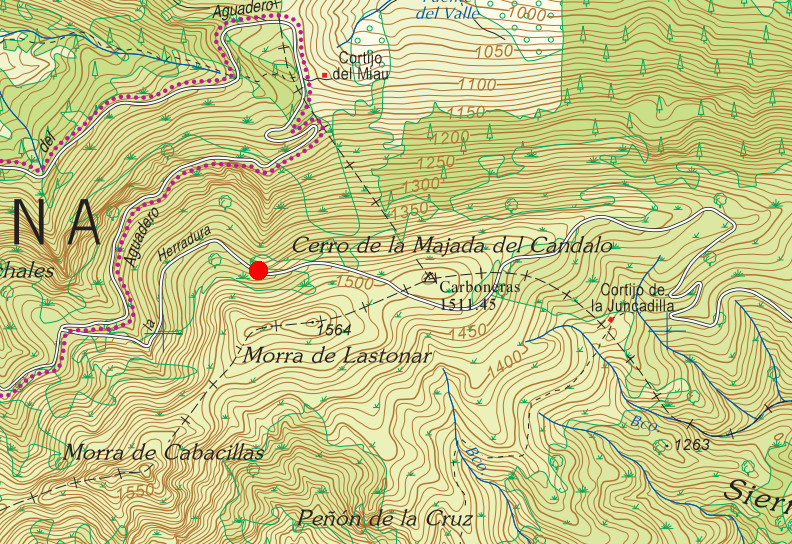 Vereda del Pozo de las Lomas - Vereda del Pozo de las Lomas. Mapa