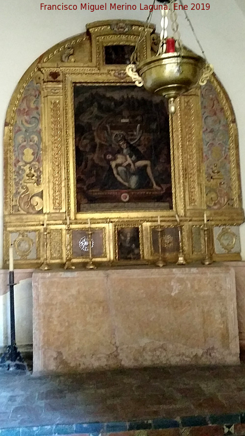 Monasterio de San Jernimo. Capilla de la Virgen de las Angustias - Monasterio de San Jernimo. Capilla de la Virgen de las Angustias. Retablo