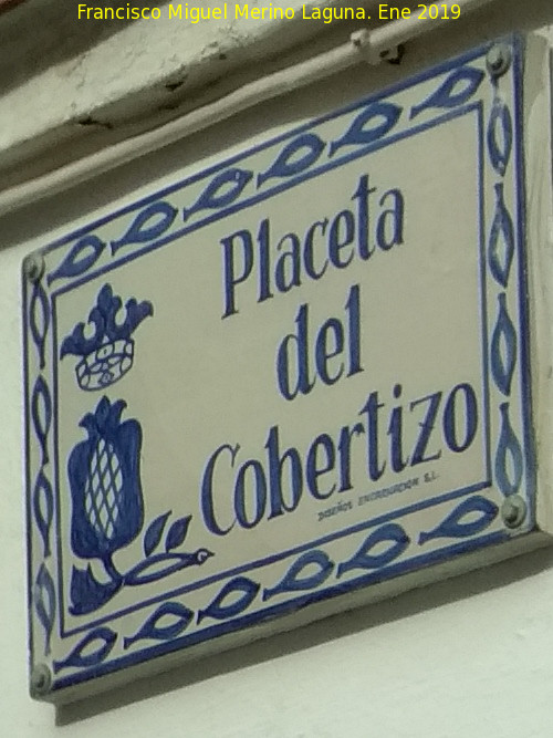 Placeta del Cobertizo - Placeta del Cobertizo. Placa