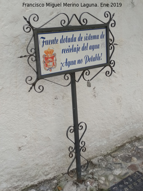 Fuente del Cobertizo - Fuente del Cobertizo. Cartel