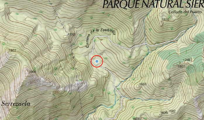 Cortijo de la Tosquilla - Cortijo de la Tosquilla. Mapa