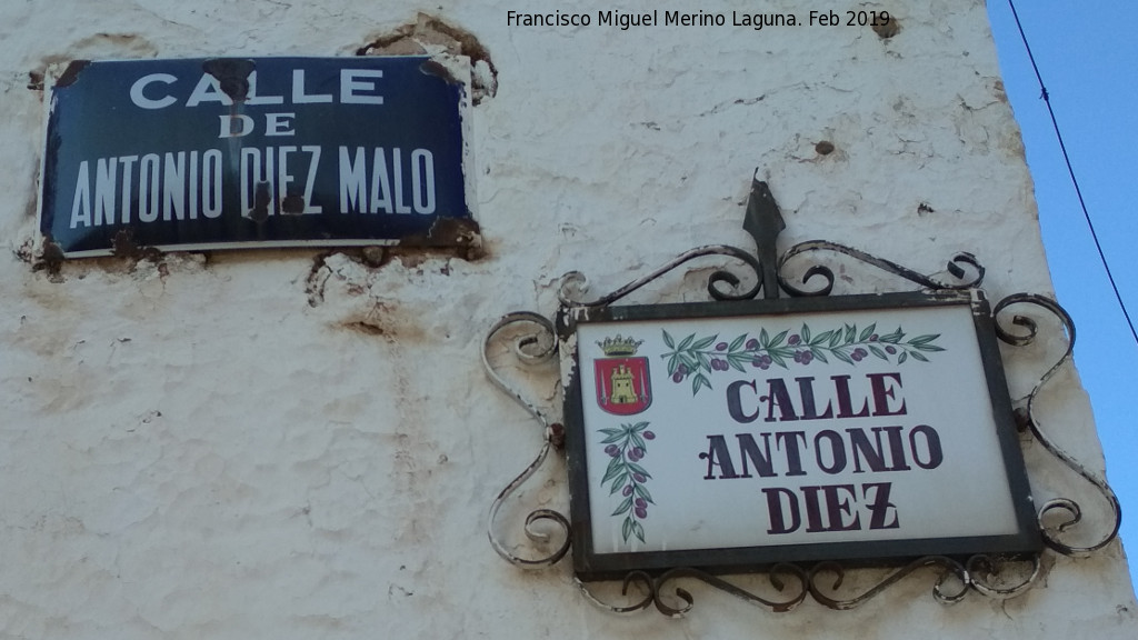 Calle Antonio Dez - Calle Antonio Dez. Placas