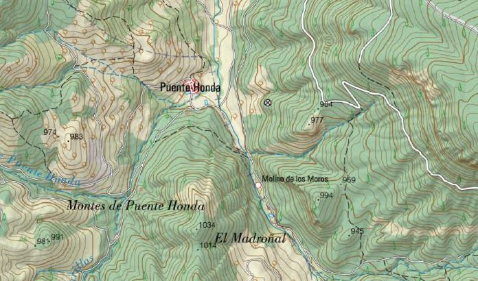 Molino de los Moros - Molino de los Moros. Mapa