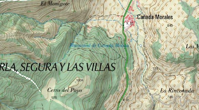 Cerro del Poyo - Cerro del Poyo. Mapa