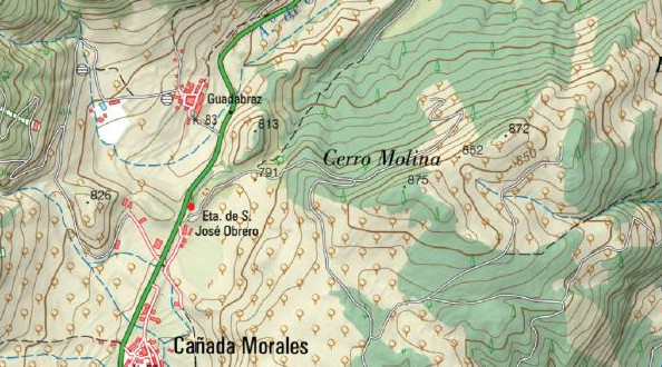 Cerro Molina - Cerro Molina. Mapa