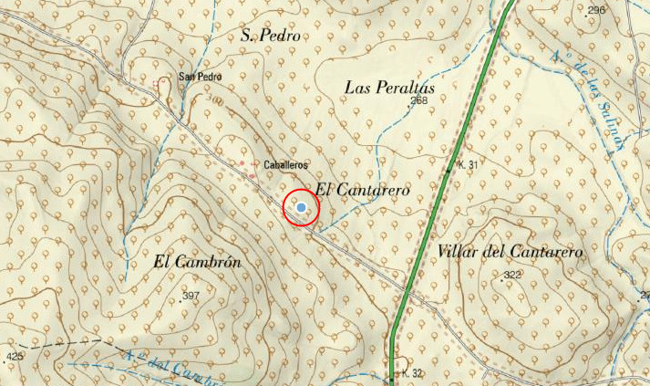 Cortijo de Cantarero - Cortijo de Cantarero. Mapa