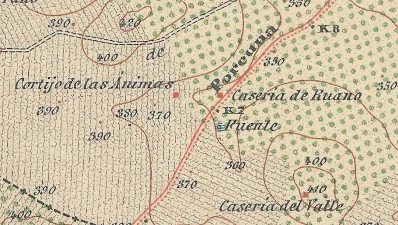 Pozo Almoraide - Pozo Almoraide. Mapa antiguo