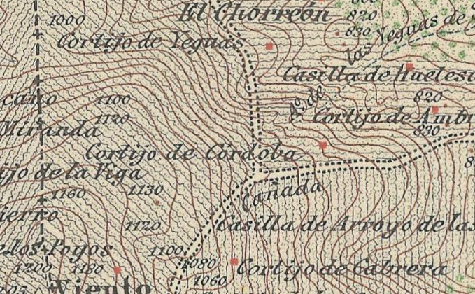 Cortijo de Crdoba - Cortijo de Crdoba. Mapa antiguo