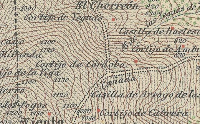 Cortijo de Crdoba - Cortijo de Crdoba. Mapa antiguo