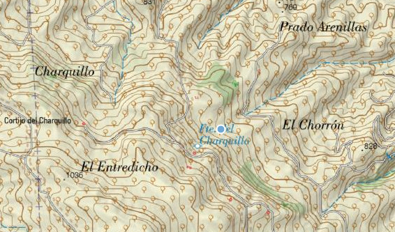 Alberca del Charquillo - Alberca del Charquillo. Mapa