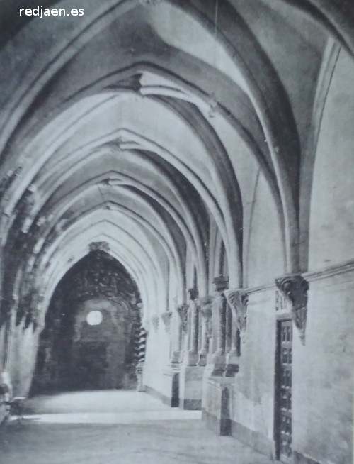 Monasterio de Piedra. Claustro - Monasterio de Piedra. Claustro. Foto antigua