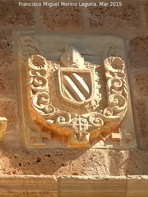 Monasterio de Piedra. Palacio Abacial - Monasterio de Piedra. Palacio Abacial. Escudo derecho
