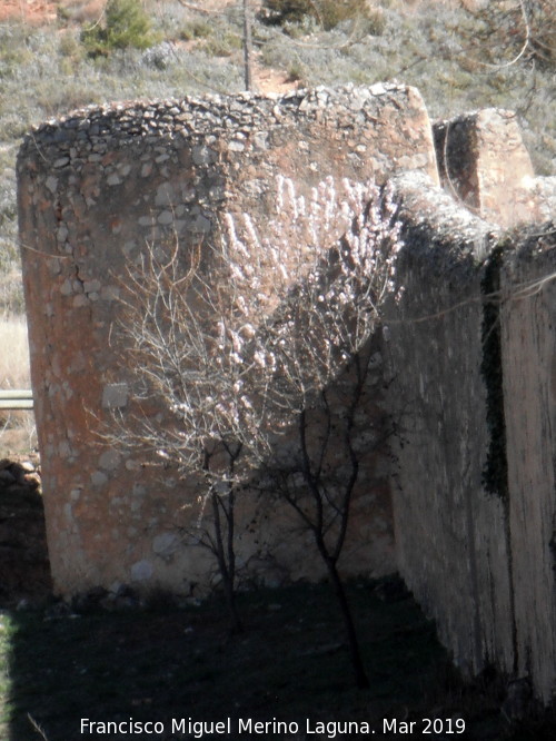 Monasterio de Piedra. Muralla Perimetral - Monasterio de Piedra. Muralla Perimetral. Torren circular