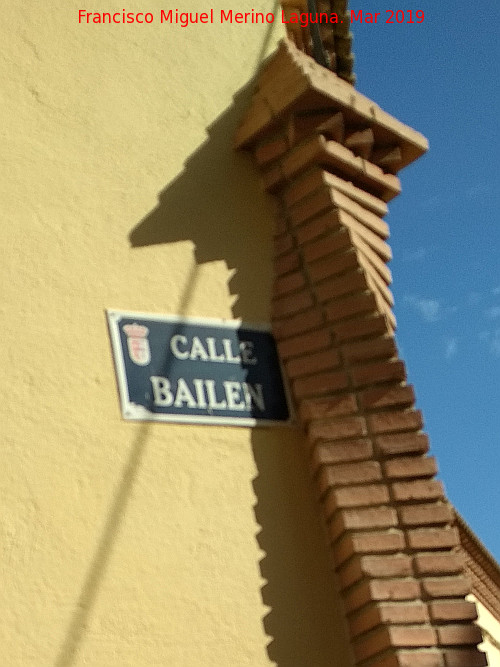 Calle Bailn - Calle Bailn. Placa