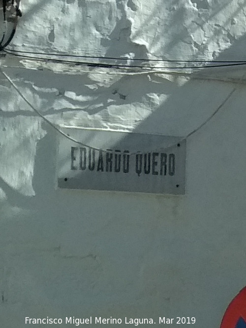Calle Eduardo Quero - Calle Eduardo Quero. Placa