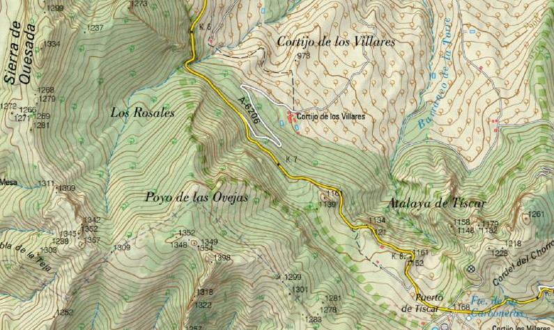 Cortijo de los Villares - Cortijo de los Villares. Mapa
