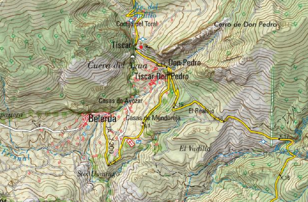 Aldea Casas de Mendoreja - Aldea Casas de Mendoreja. Mapa