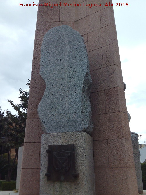 Monumento al Alfrez Rojas - Monumento al Alfrez Rojas. Inscripcin