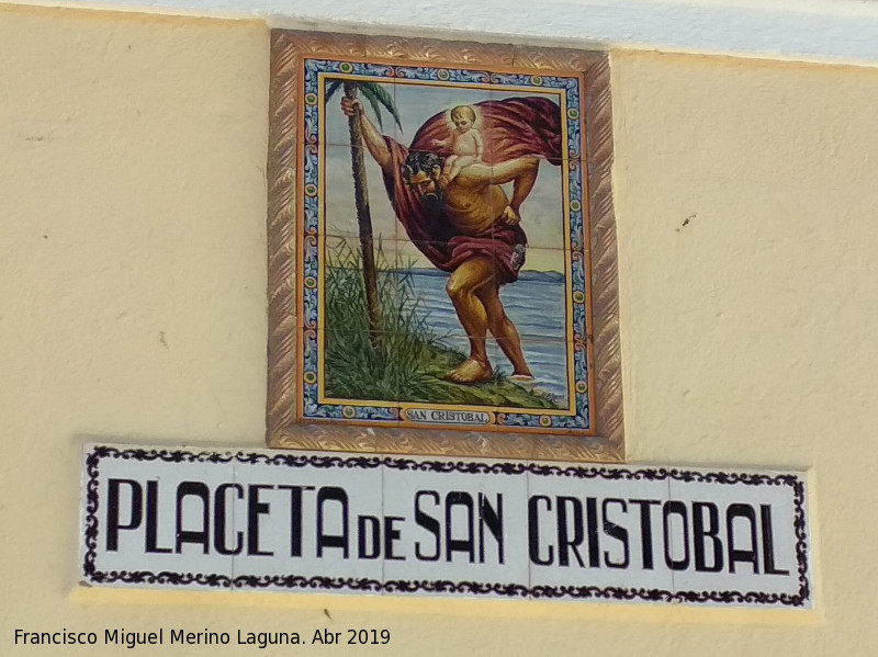 Placeta de San Cristbal - Placeta de San Cristbal. Azulejos