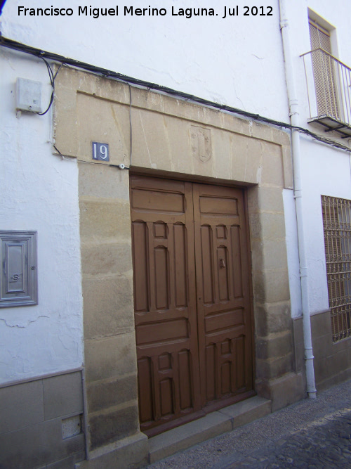 Casa de la Calle Condestable Dvalos n 19 - Casa de la Calle Condestable Dvalos n 19. Portada