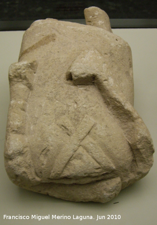 Oppidum Bora Cerealis - Oppidum Bora Cerealis. Exvoto de piedra Siglo II-I ac. Museo Arqueolgico Provincial
