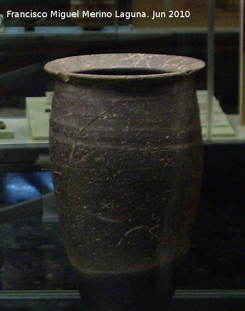 Castellones de Ceal - Castellones de Ceal. Vaso de barniz negro. Museo Provincial