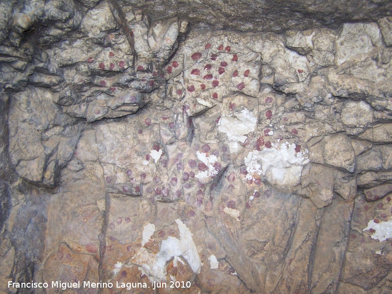 Pinturas rupestres de la Cueva de los Soles Abside II - Pinturas rupestres de la Cueva de los Soles Abside II. Puntos