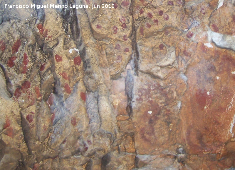 Pinturas rupestres de la Cueva de los Soles Abside II - Pinturas rupestres de la Cueva de los Soles Abside II. Puntos