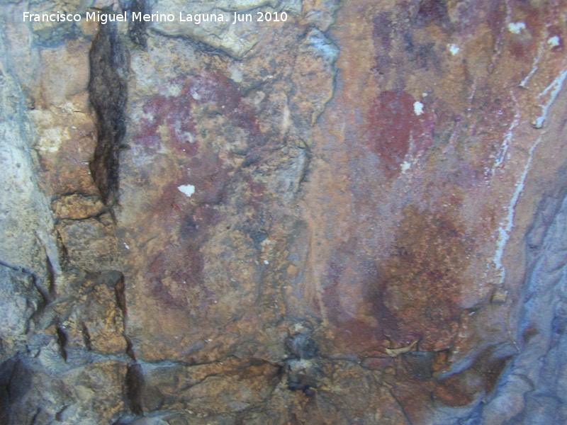 Pinturas rupestres de la Cueva de los Soles Abside II - Pinturas rupestres de la Cueva de los Soles Abside II. Figuras desvadas