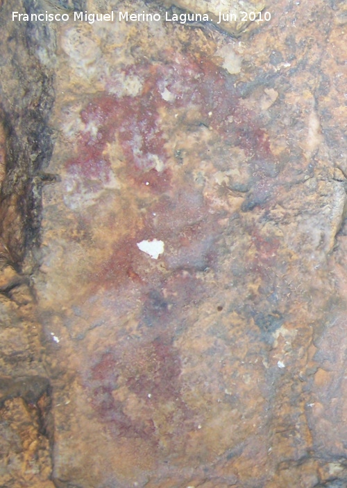 Pinturas rupestres de la Cueva de los Soles Abside II - Pinturas rupestres de la Cueva de los Soles Abside II. Figura desvada