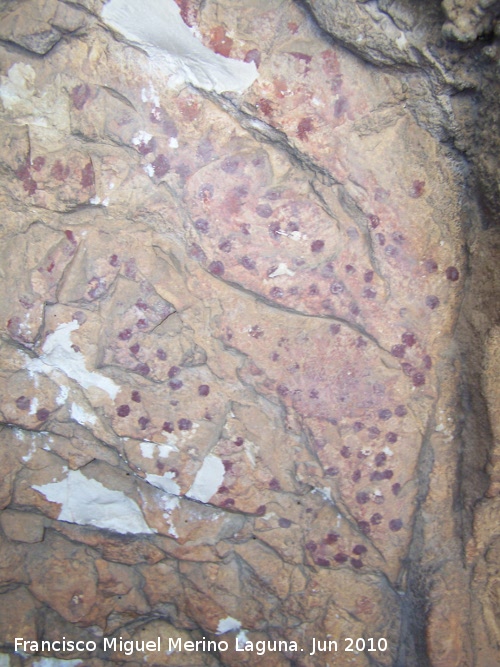 Pinturas rupestres de la Cueva de los Soles Abside IV - Pinturas rupestres de la Cueva de los Soles Abside IV. Puntos