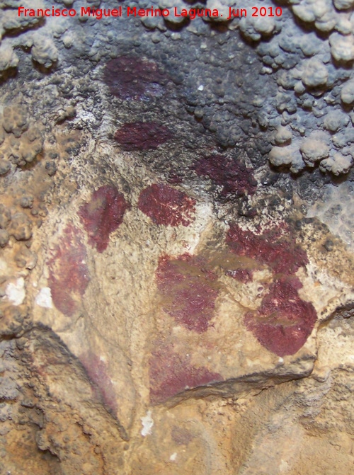 Pinturas rupestres de la Cueva de los Soles Abside V - Pinturas rupestres de la Cueva de los Soles Abside V. Puntos