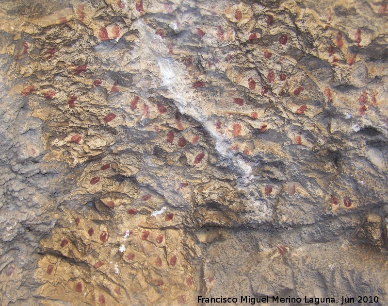 Pinturas rupestres de la Cueva de los Soles Abside VI - Pinturas rupestres de la Cueva de los Soles Abside VI. Puntos