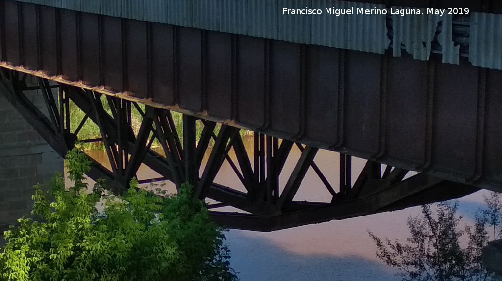 Viaducto del Tranva - Viaducto del Tranva. Detalle de la estructura de hierro