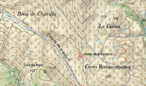 Cortijo de la Carrasca - Cortijo de la Carrasca. Mapa