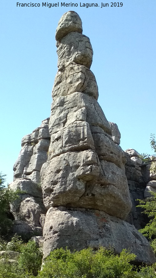 Torcal de Antequera. La Botella - Torcal de Antequera. La Botella. 